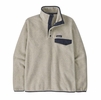 Patagonia Mens Lightweight Synchilla Snap-T PulloverOatmeal Heather w/New Navy Patagonia Mens Lightweight Synchilla Snap-T PulloverOatmeal Heather w/New Navy