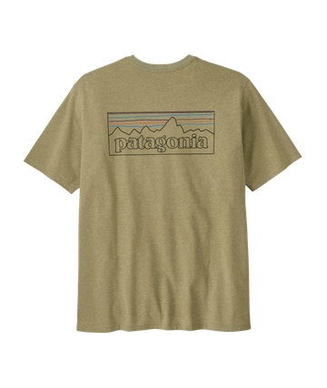 Patagonia Mens P-6 Logo Responsibili-Tee P-6 Outline: Gumtree Green