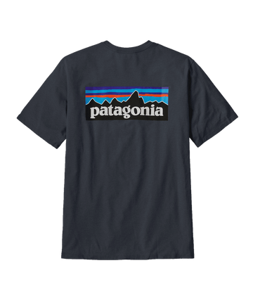 Patagonia Mens P-6 Logo T-Shirt Ink Black