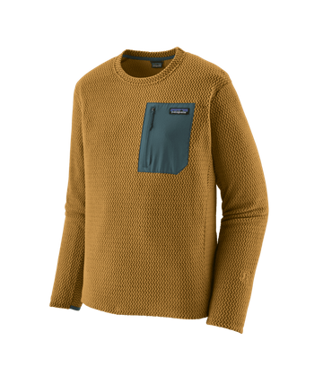 Patagonia Mens R1 Air Crew Bobcat Brown