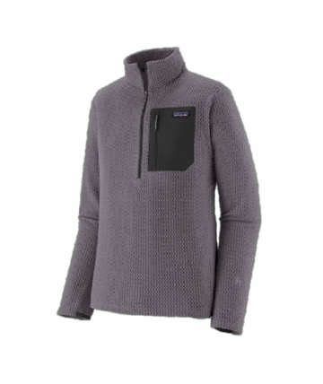 Patagonia Mens R1 Air Zip Neck May Grey