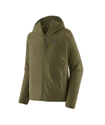 Patagonia Mens R1 TechFace Hoody Basin Green
