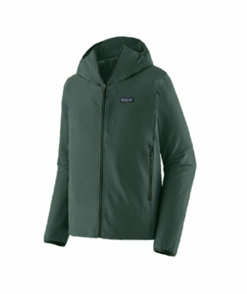 Patagonia Mens R1 TechFace Hoody Canopy Green