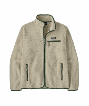 Patagonia Mens Retro Pile Jacket Pelican w/Canopy Green