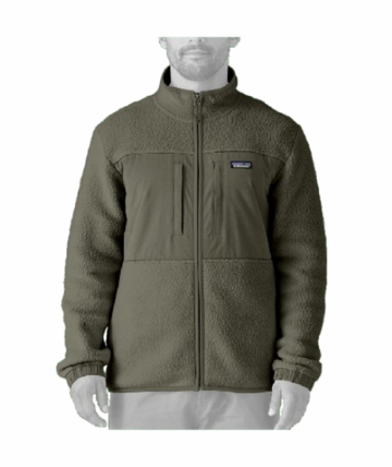 Patagonia Mens Retro Pile Patch Jacket Basin Green