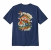Patagonia Mens Take a Stand Responsibili-Tee Pine Stream: Clement Blue