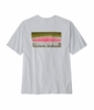 Patagonia Mens Take A Stand Responsibili-Tee Rainbow Run: White Patagonia Mens Take A Stand Responsibili-Tee Rainbow Run: White