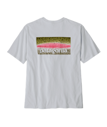 Patagonia Mens Take A Stand Responsibili-Tee Rainbow Run: White