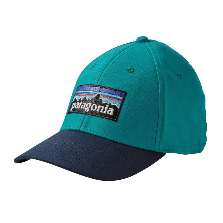 Patagonia P-6 Logo Stretch Fit Hat True Teal