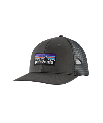Patagonia P-6 Logo Trucker Hat Forge Grey