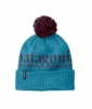 Patagonia Powder Town Beanie Hut Tripper Logo: Mako Blue