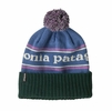 Patagonia Powder Town Beanie Park Stripe: Barnacle Blue (Autumn 2025)