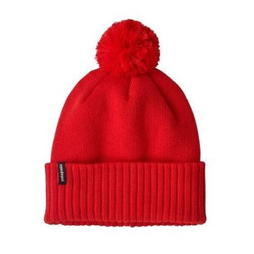 Patagonia Powder Town Beanie Sizzle Red (Autumn 2025)