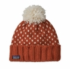 Patagonia Snowbelle Beanie Offset Dot: Burnished Red (Autumn 2025)