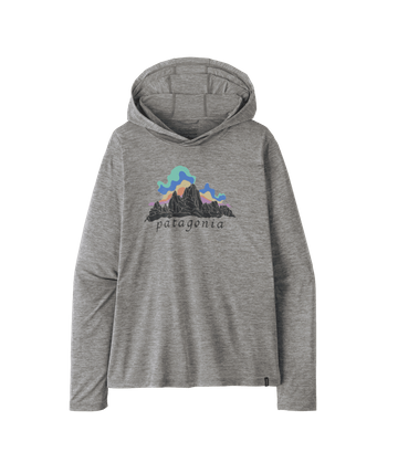 Patagonia Womens Cap Cool Daily Hoody - Fitz Roy Nimbus Feather Grey