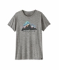 Patagonia Womens Cap Cool Daily Shirt - Fitz Roy Nimbus Feather Grey