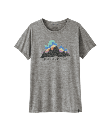 Patagonia Womens Cap Cool Daily Shirt - Fitz Roy Nimbus Feather Grey