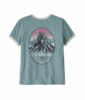 Patagonia Womens Chouinard Crest Ringer Responsibili-Tee Blue Sage Patagonia Womens Chouinard Crest Ringer Responsibili-Tee Blue Sage