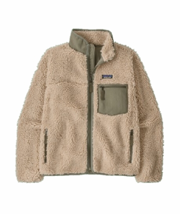 Patagonia Womens Classic Retro-X Jacket Dark Natural w/River Rock Green