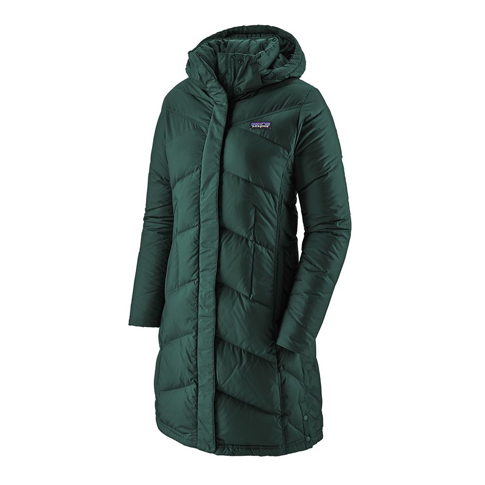 patagonia down with it parka piki green