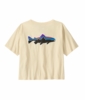 Patagonia Womens Fitz Roy Trout Easy Cut T-Shirt Undyed Natural Patagonia Womens Fitz Roy Trout Easy Cut T-Shirt Undyed Natural