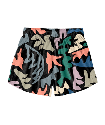 Patagonia Womens Garden Island Shorts Abstract Kaleido: Black