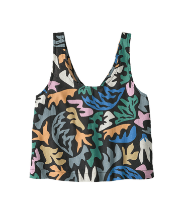 Patagonia Womens Garden Island Top Abstract Kaleido: Black