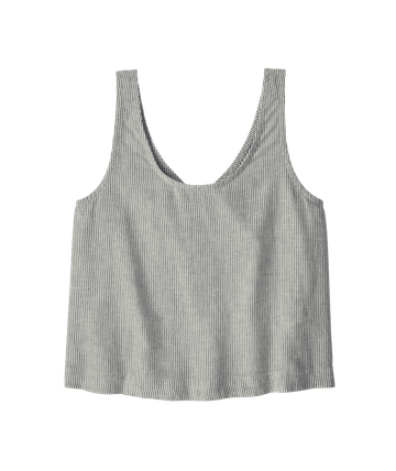 Patagonia Womens Garden Island Top Solstice Stripe: Smolder Blue