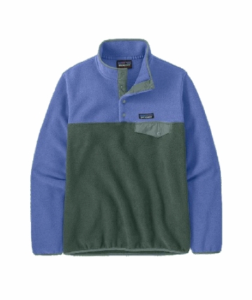 Patagonia Womens Lightweight Synchilla Snap-T Fleece Pullover Canopy Green