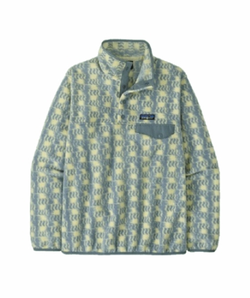 Patagonia Womens Lightweight Synchilla Snap-T Pullover Sun Quilt: Blue Sage