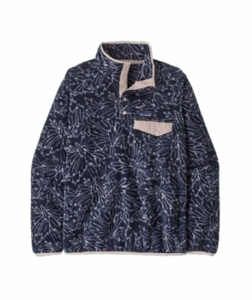 Patagonia Womens Lightweight Synchilla Snap-T Pullover Saxifrage: Sunken Blue