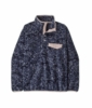 Patagonia Womens Lightweight Synchilla Snap-T Pullover Saxifrage: Sunken Blue