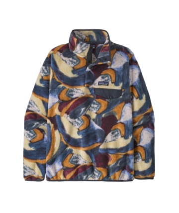 Patagonia Womens Lightweight Synchilla Snap-T Pullover Smudge: Smolder Blue