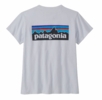 Patagonia Womens P-6 Logo Respnsibili-Tee White
