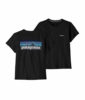 Patagonia Womens P-6 Logo Responsibili-Tee Black Patagonia Womens P-6 Logo Responsibili-Tee Black