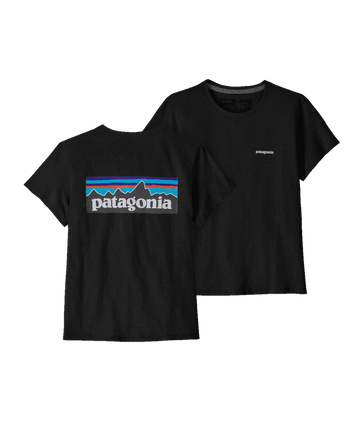 Patagonia Womens P-6 Logo Responsibili-Tee Black