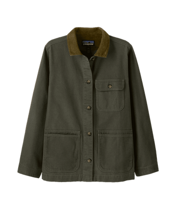 Patagonia Womens Point Reyes Canvas Coat Basin Green