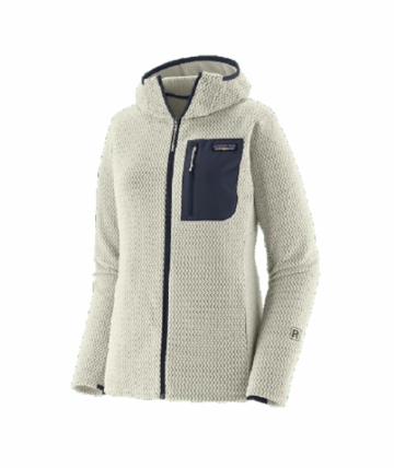Patagonia Womens R1 Air Full Zip Hoody Birch White