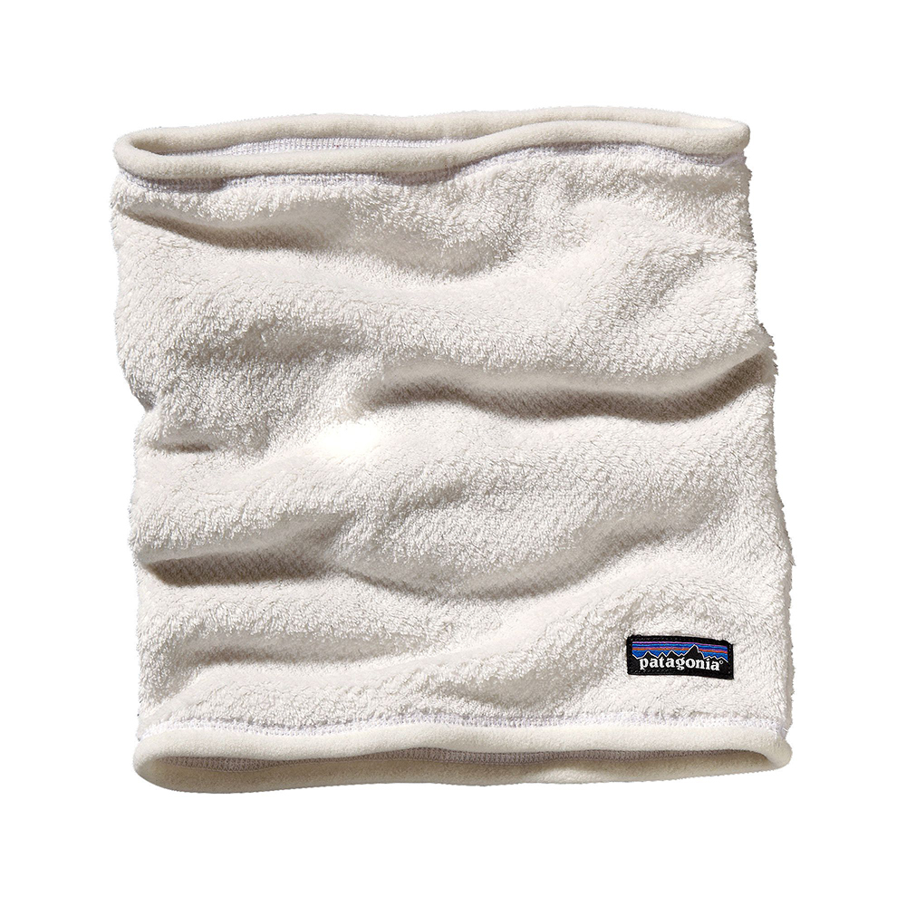 Patagonia Womens ReTool Fleece Neck Gaiter Raw Linen/ White XDye