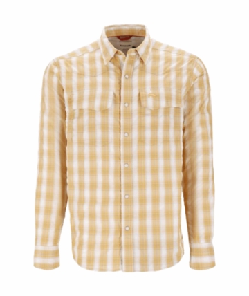 Simms Mens Big Sky Long Sleeve Shirt Baltic Amber