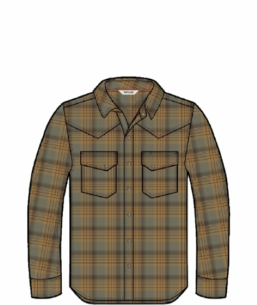 Simms Mens Brackett Flannel Duke Plaid : Hickory