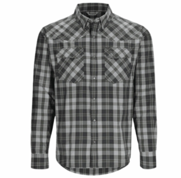 Simms Mens Brackett Long Sleeve Shirt Backcountry Clover Plaid (Close Out)