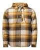 Simms Mens Coldweather Hooded Shacket Fitzgerald Plaid: Hickory