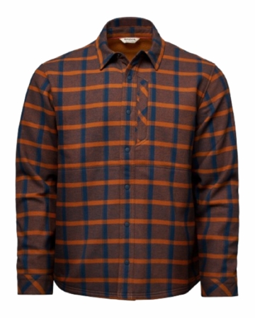 Simms Mens Coldweather Shacket Ellington Plaid : Stone Fly