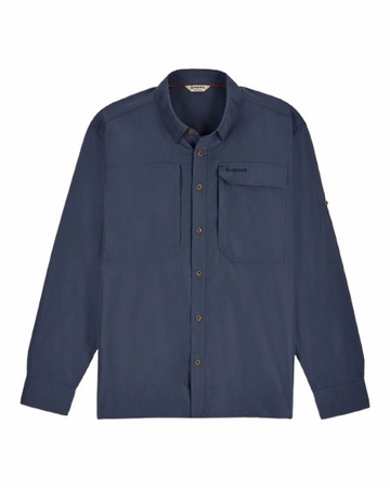 Simms Mens Guide Fishing Shirt Selvedge