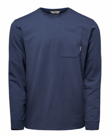 Simms Mens Harbor Long Sleeve Crew Selvedge