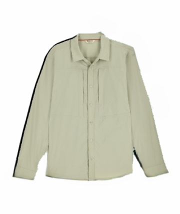 Simms Mens Stone Cold Long Sleeve Shirt Pale Pine