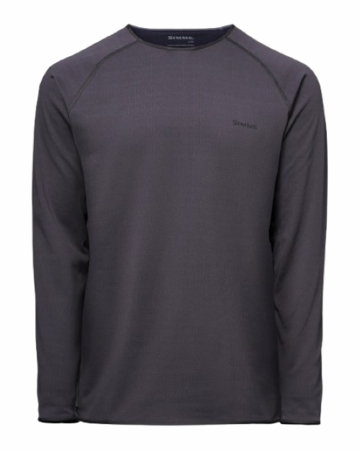 Simms Mens Strata 200 Long Sleeve Base Layer Crew Tahitian Pearl