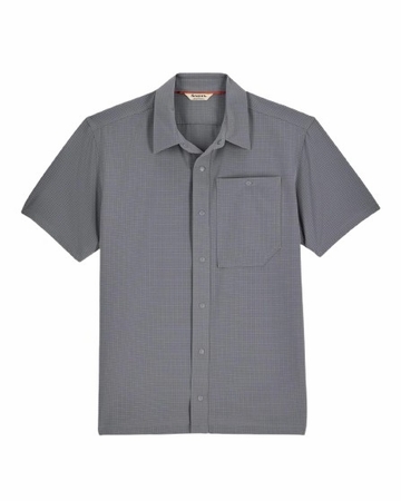 Simms Mens Tailout Air Short Sleeve Shirt Steel