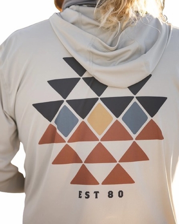 Simms Mens Tech Hoody - Artist Series Burnished Clay Lake Nomad